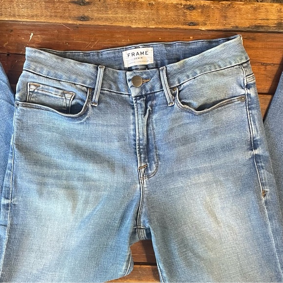 Frame Denim Denim - FRAME DENIM Cropped & Frayed Jeans Unsure of Specific Style SIZE 27